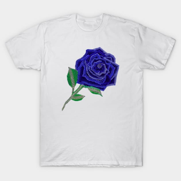 Rose - Navy Blue T-Shirt by Amy Diener